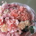 Авторский букет с французскими и кустовыми розами 081