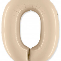 Цифра 0 кремовый