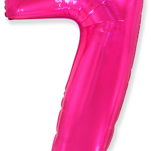 Цифра 7 фуксия