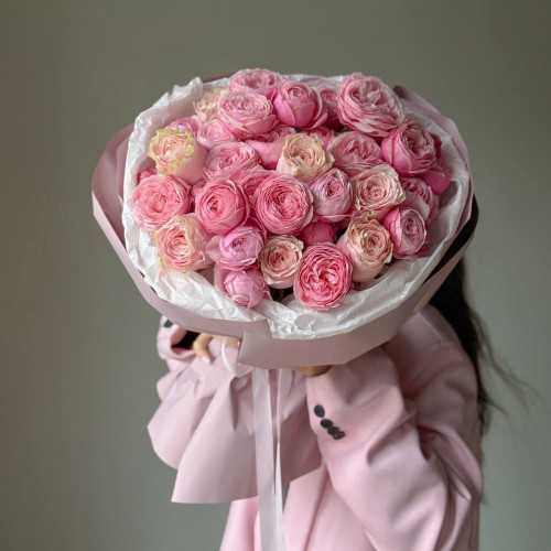 Нежный розовый букет 275