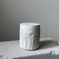 Ароматическая свеча с цветочным барельефом MIDNIGHT 200 ml