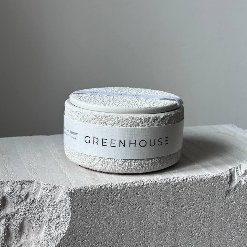 MAY MEADOV Ароматическая свеча (в плоской чаше с крышкой с 3 фитилями )  MIMOSA (200 гр)