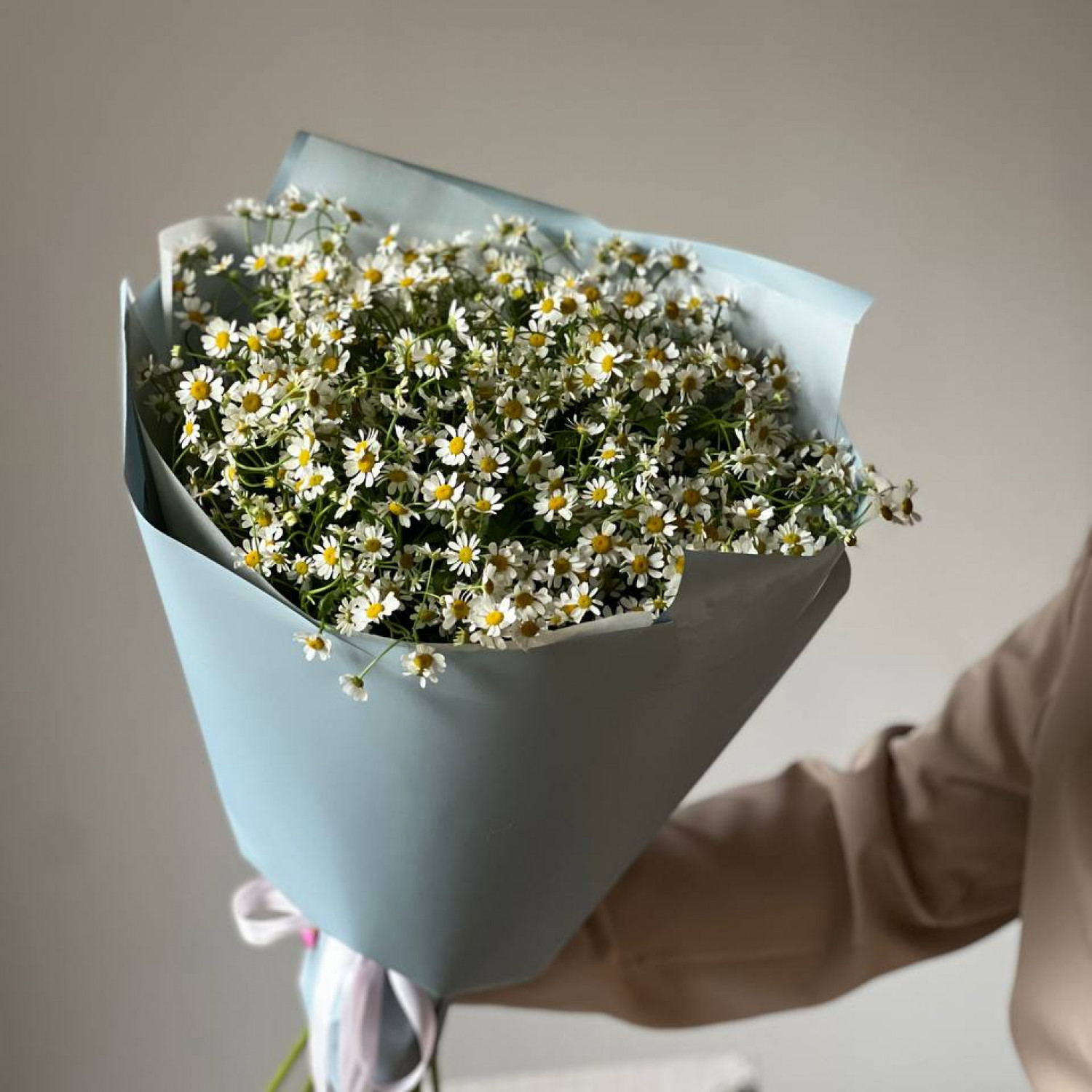 Букет из 15 кустовых ромашек