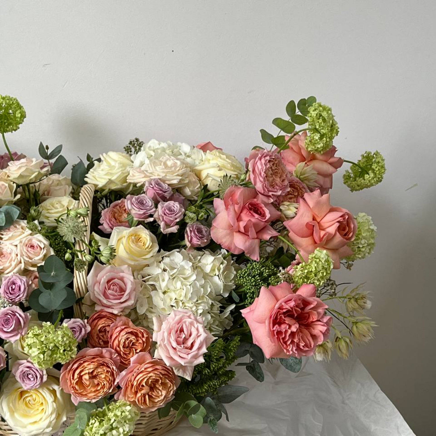 Корзина с цветами размер XL