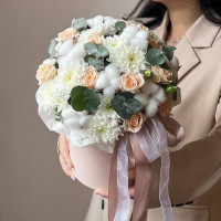 Композиция в коробке с хлопком 101