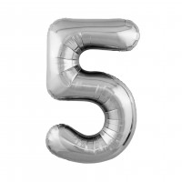 Цифра 5 серебро