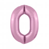 Цифра 0 нежно розовый