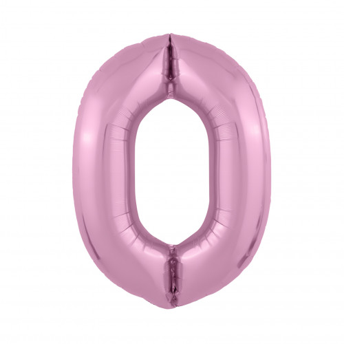 Цифра 0 нежно розовый