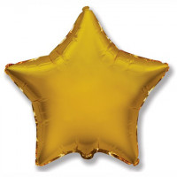 Звезда фольга золото